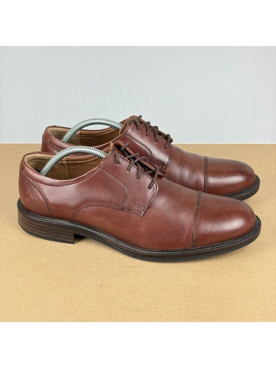 Johnston & Murphy Tabor Cap Toe Leather Derby Shoes Mens 10.5 Brown Lace Up main image 6
